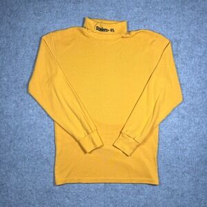 Majestic Pittsburgh Steelers Turtleneck Mens Large Yellow NFL‎ Vintage USA Made